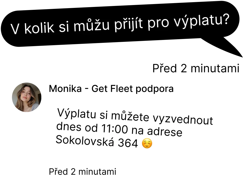Podpora pro naše kurýry 24/7